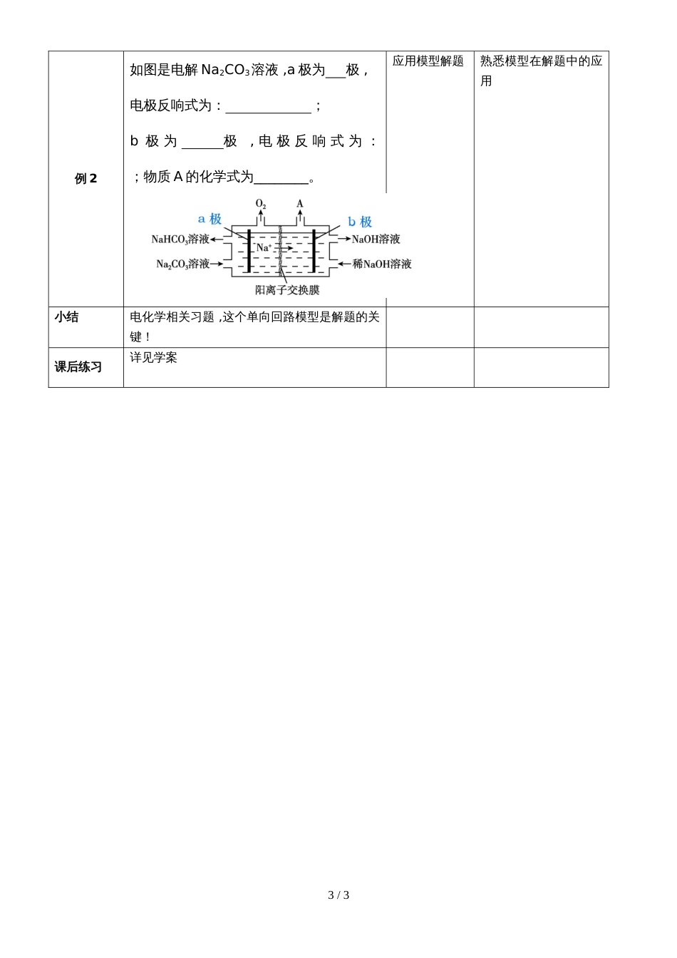 度高考化学《电化学》知识复习教学设计（Word版）_第3页