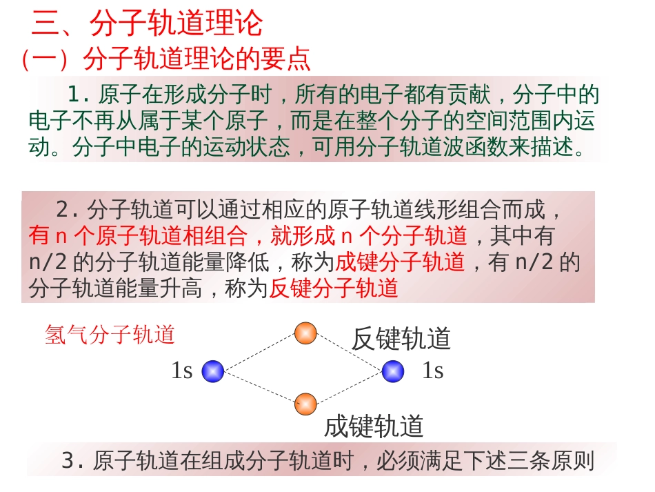 (25)--分子轨道理论基础化学_第3页