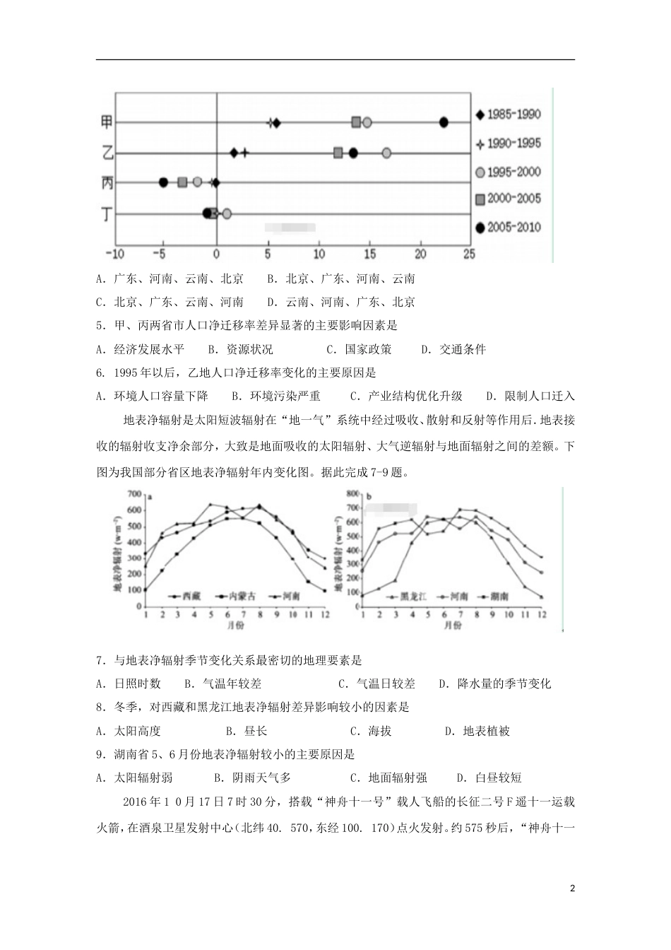 高三文综第五次月考试题[共21页]_第2页