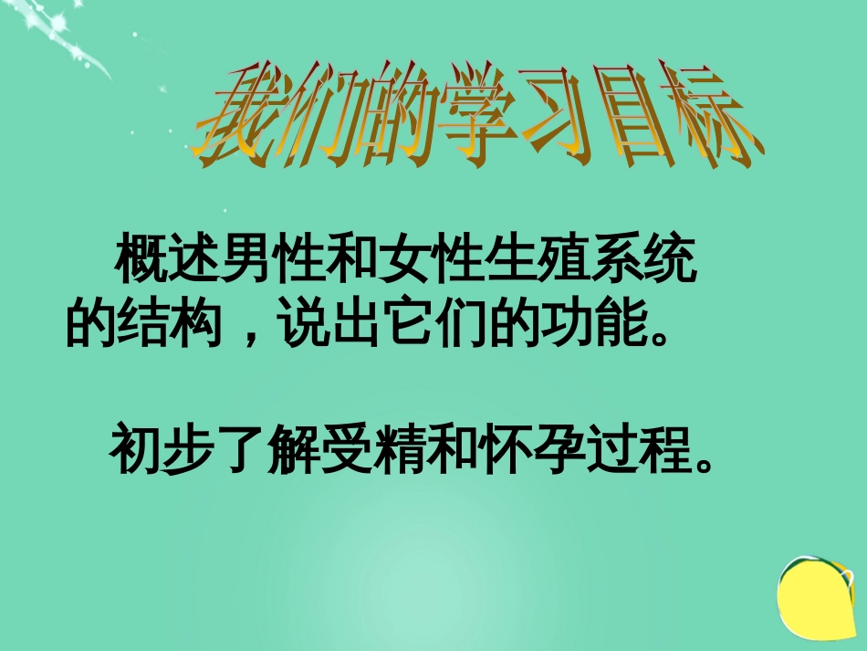 安徽省桐城市嬉子湖中心学校七年级生物下册 4.1.2 人的生殖课件 （新版）新人教版_第3页