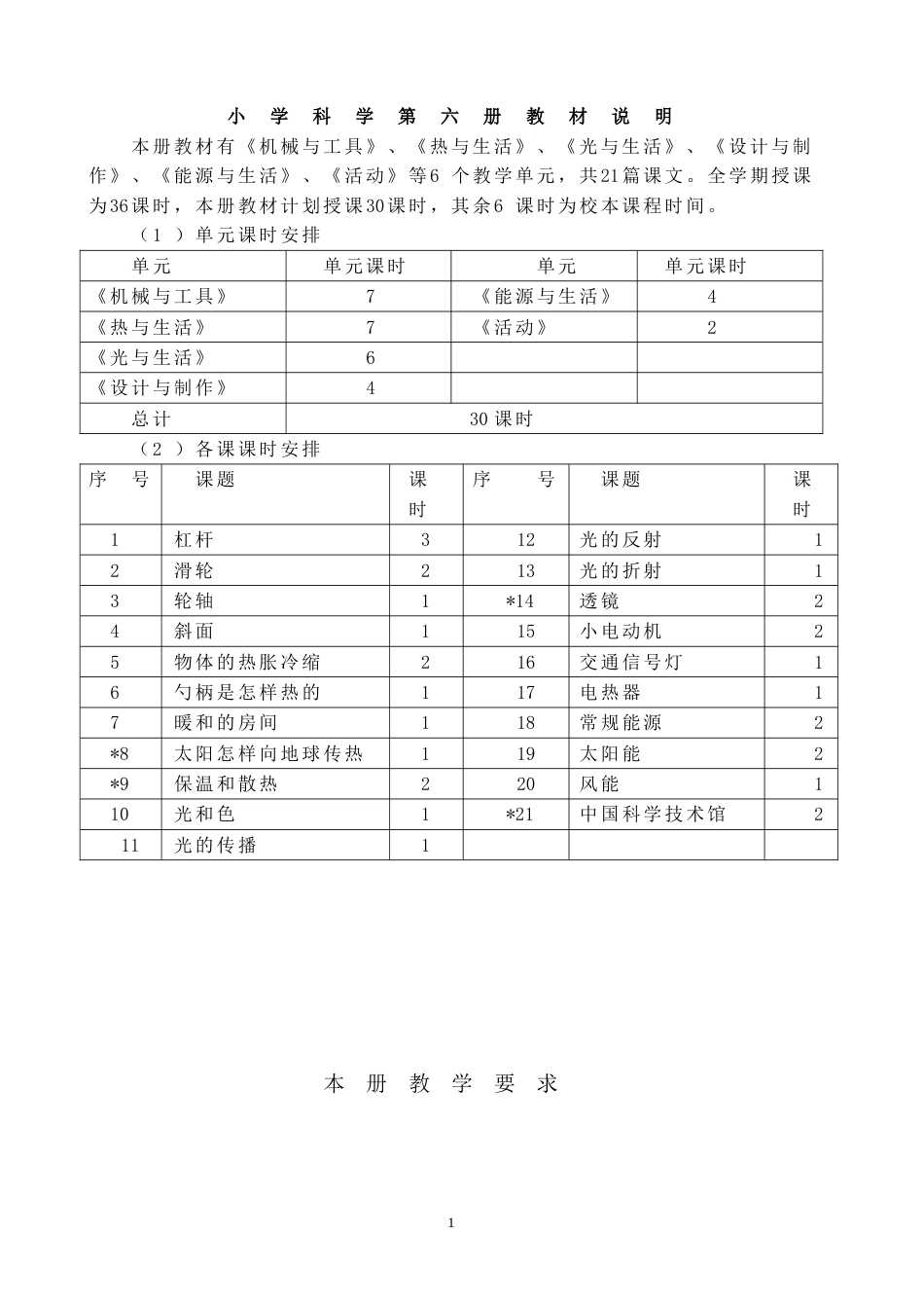 首师大版科学五年级下册全册教案[共50页]_第1页