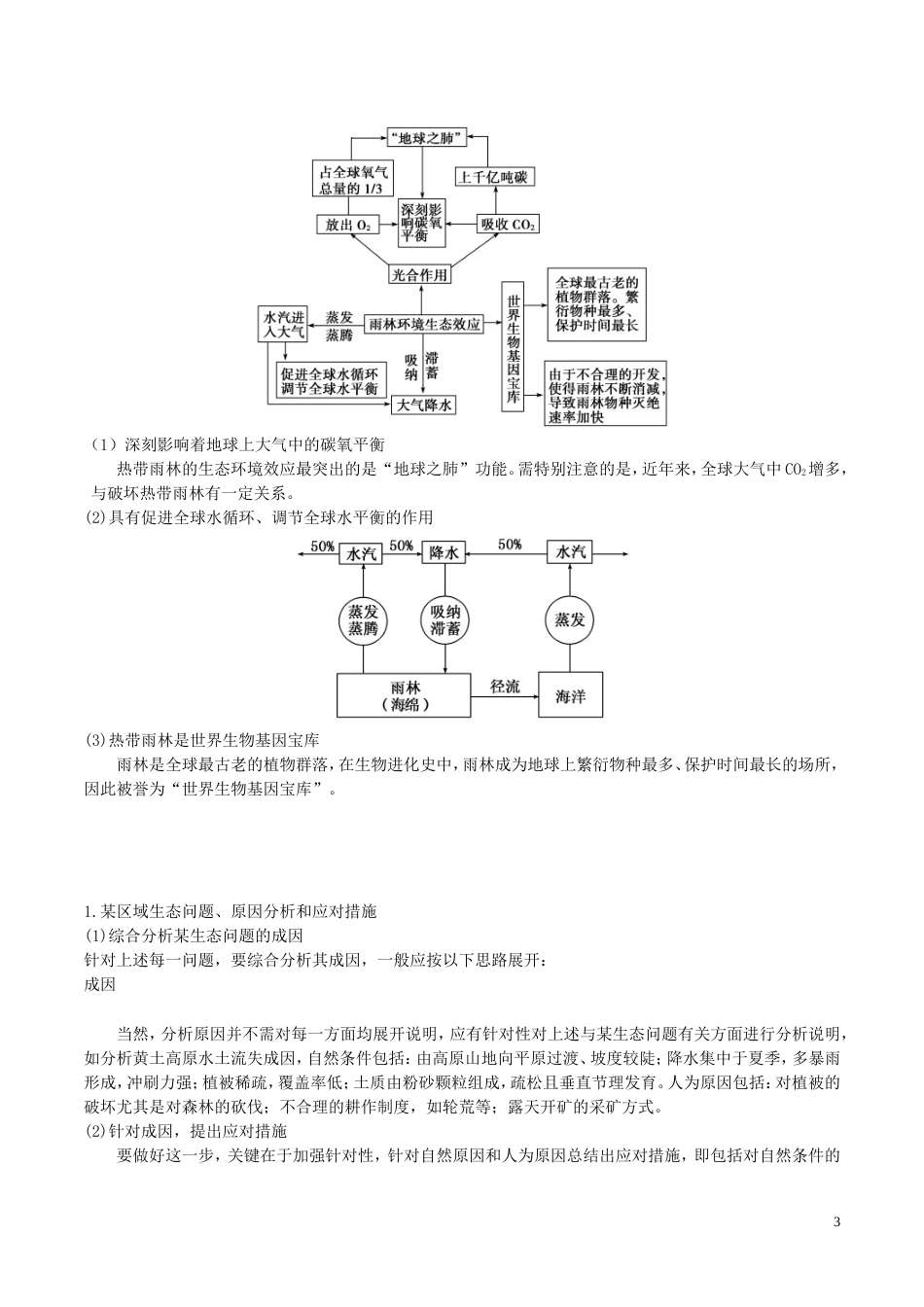 高三地理一轮复习最困难考点系列考点域生态环境问题新人教_第3页