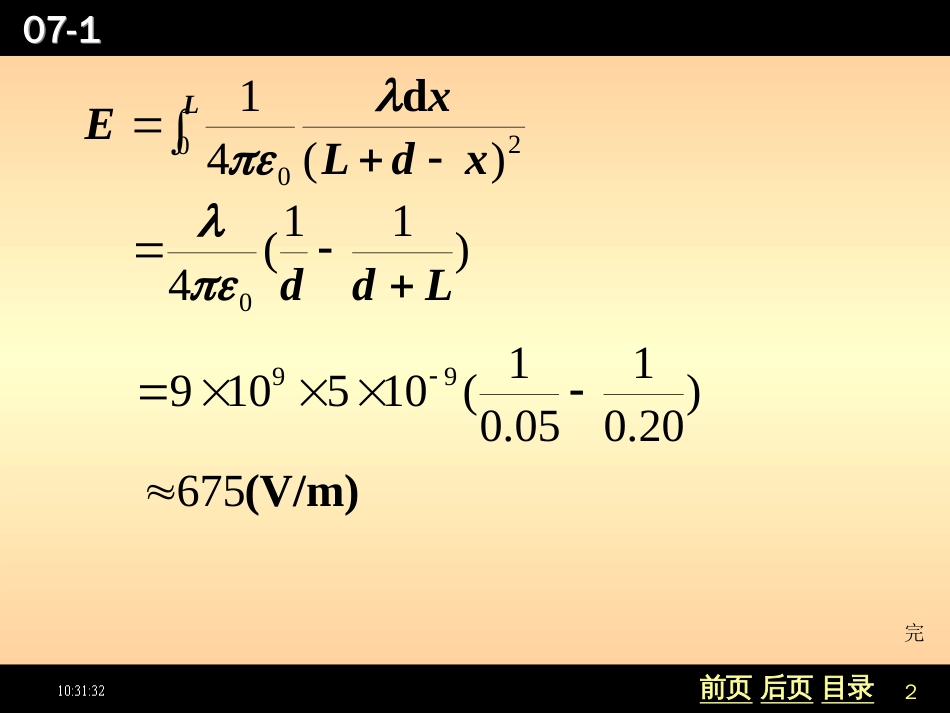 长L15cm的直导线AB上均匀地分布着线密度为[共16页]_第2页