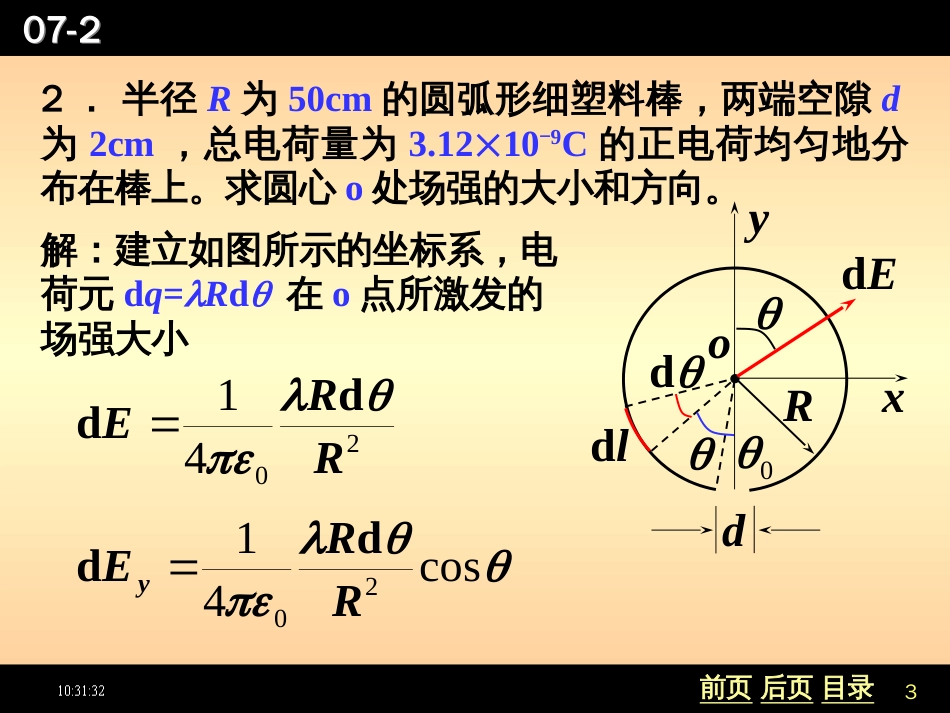 长L15cm的直导线AB上均匀地分布着线密度为[共16页]_第3页