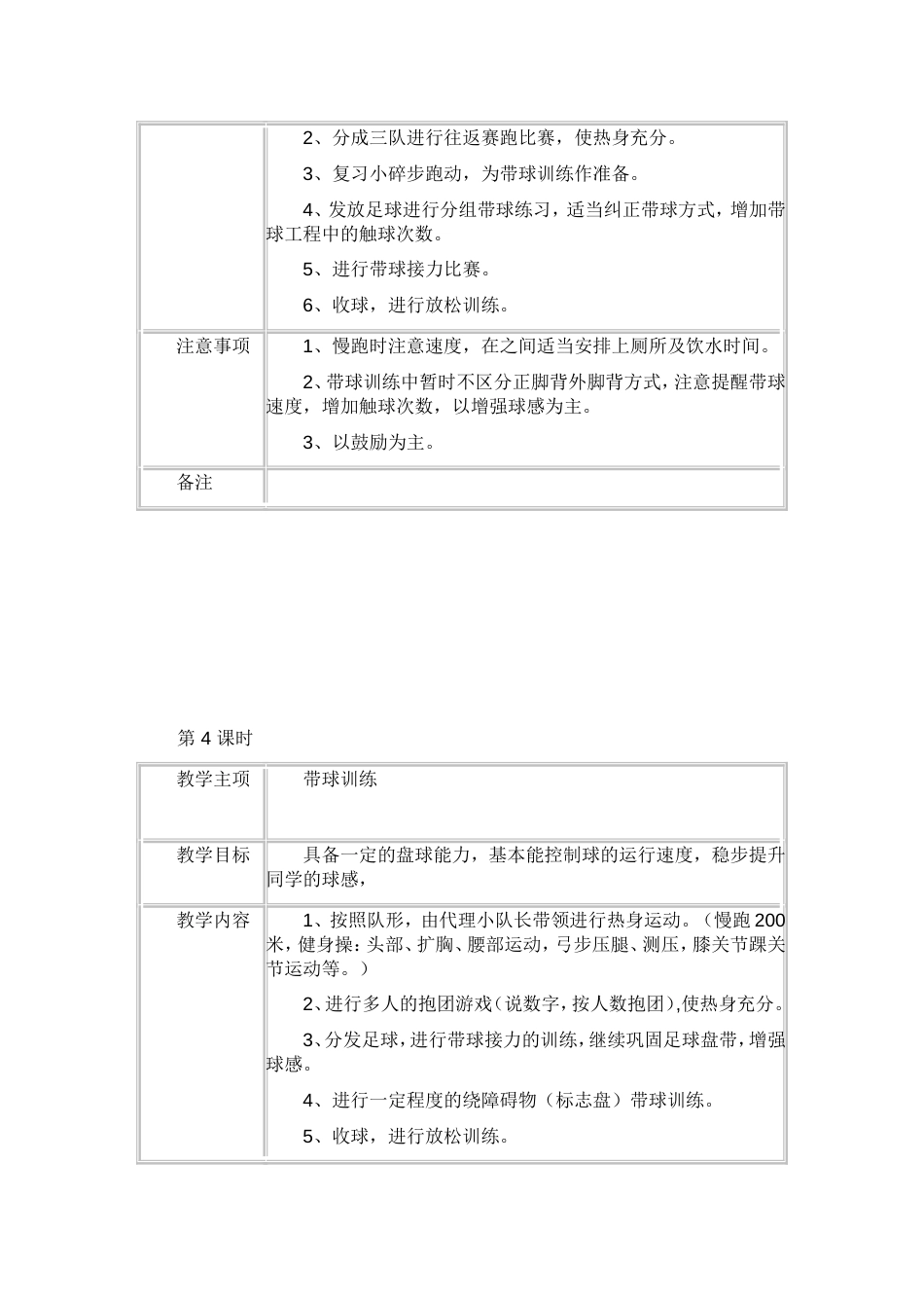 足球课时训练计划[共30页]_第3页