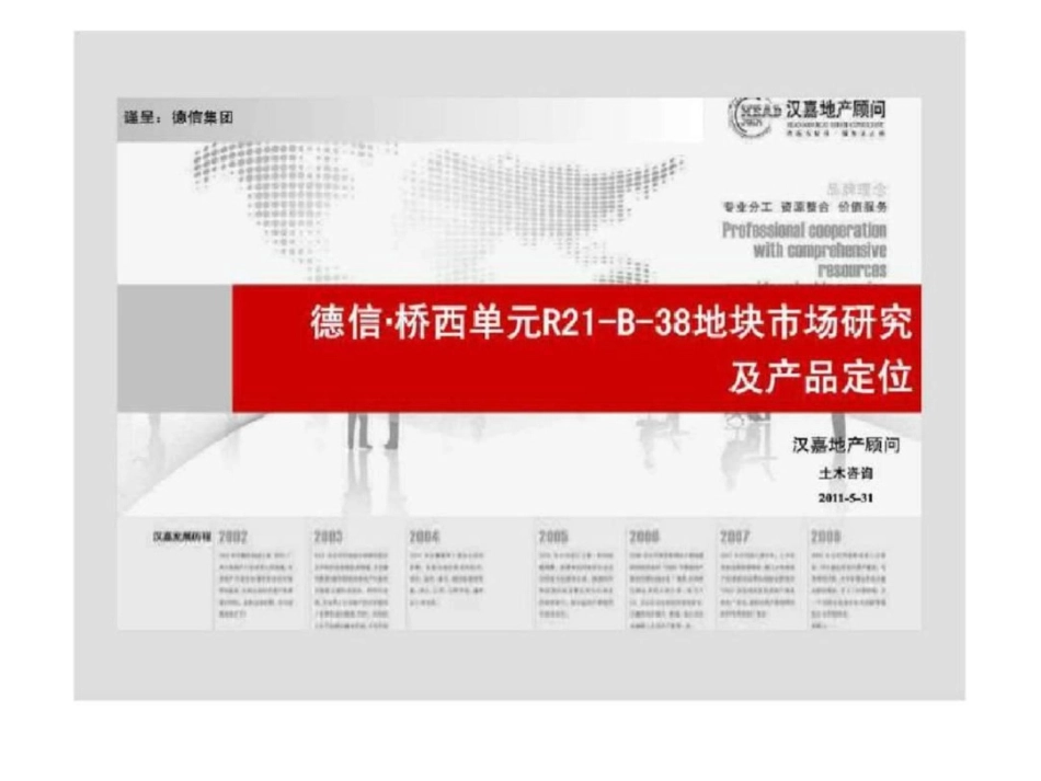 31日杭州德信桥西单元R21B38地块市场研究及产品定位文档资料_第1页