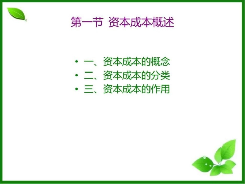 《公司金融》第5章资本成本文档资料_第3页