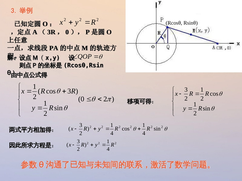 上海市高二数学下学期 12.2 圆的参数方程课件 沪教版[共14页]_第3页