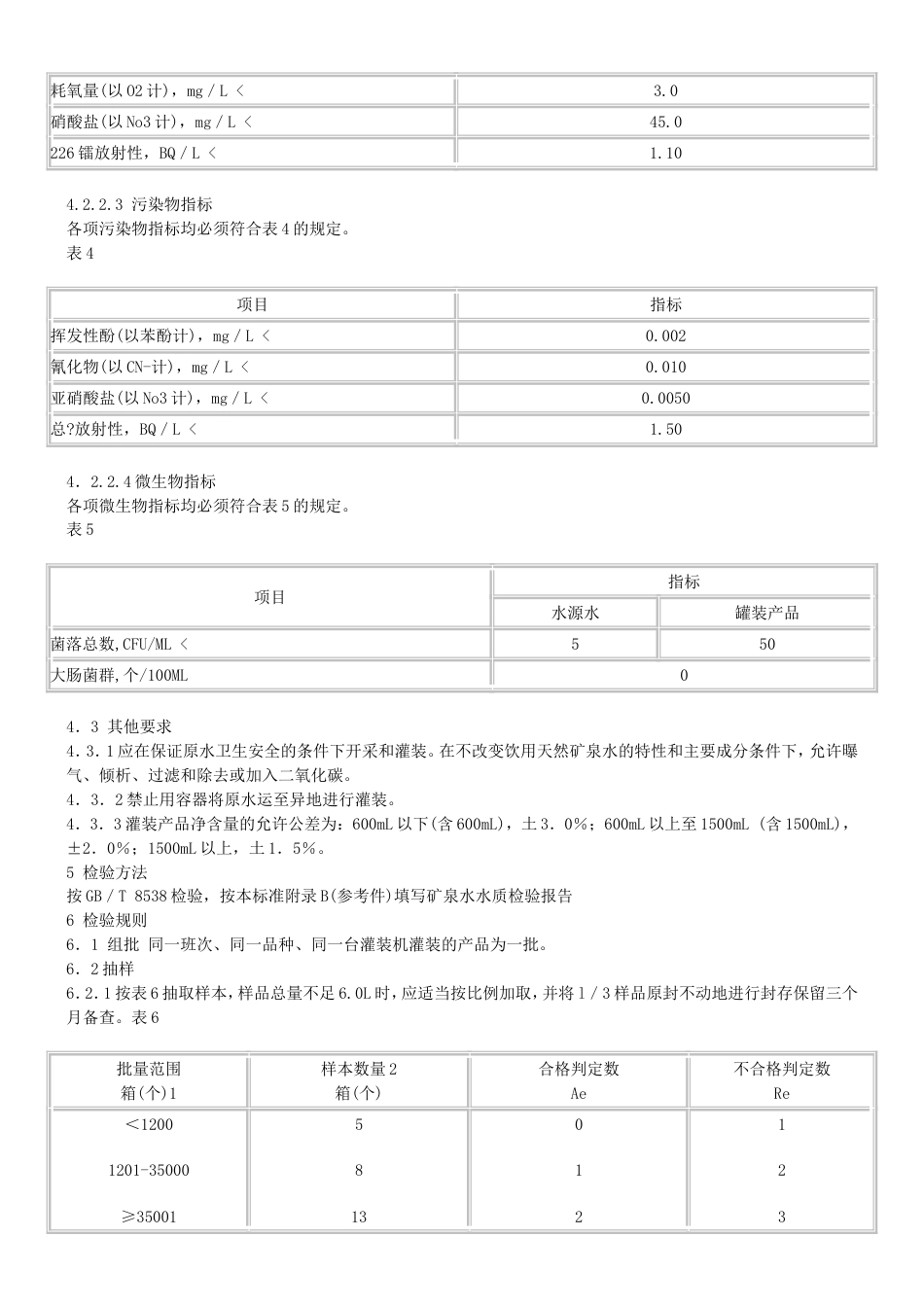 饮用天然矿泉水标准_第3页