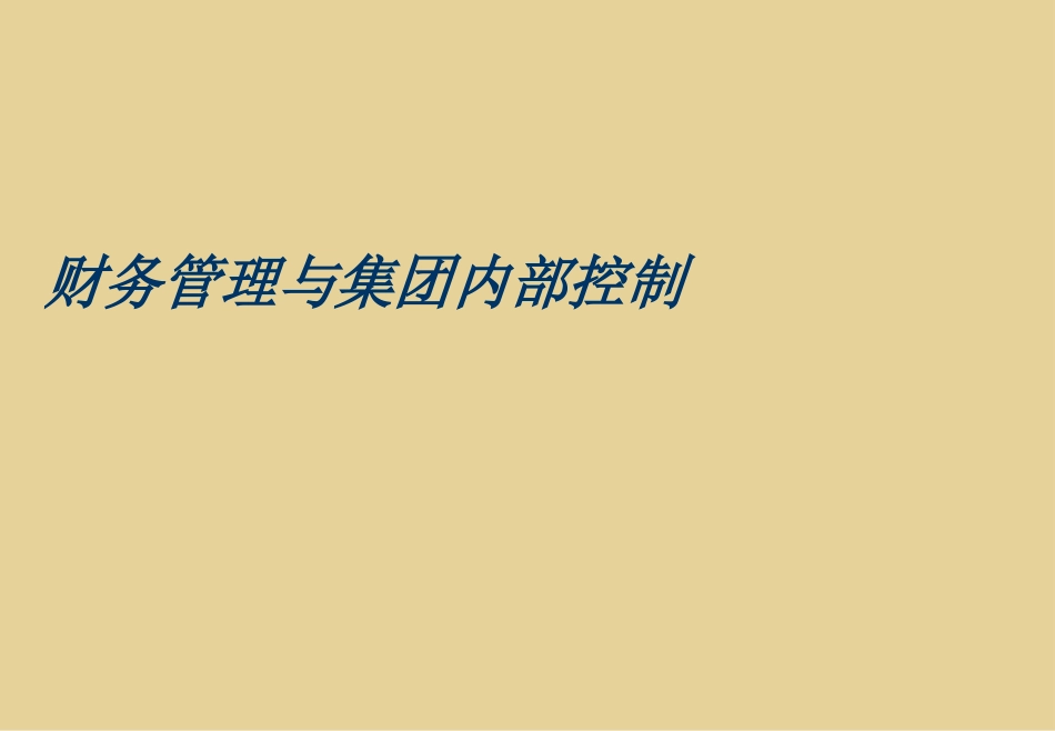 财务管理与集团内部控制[共73页]_第1页