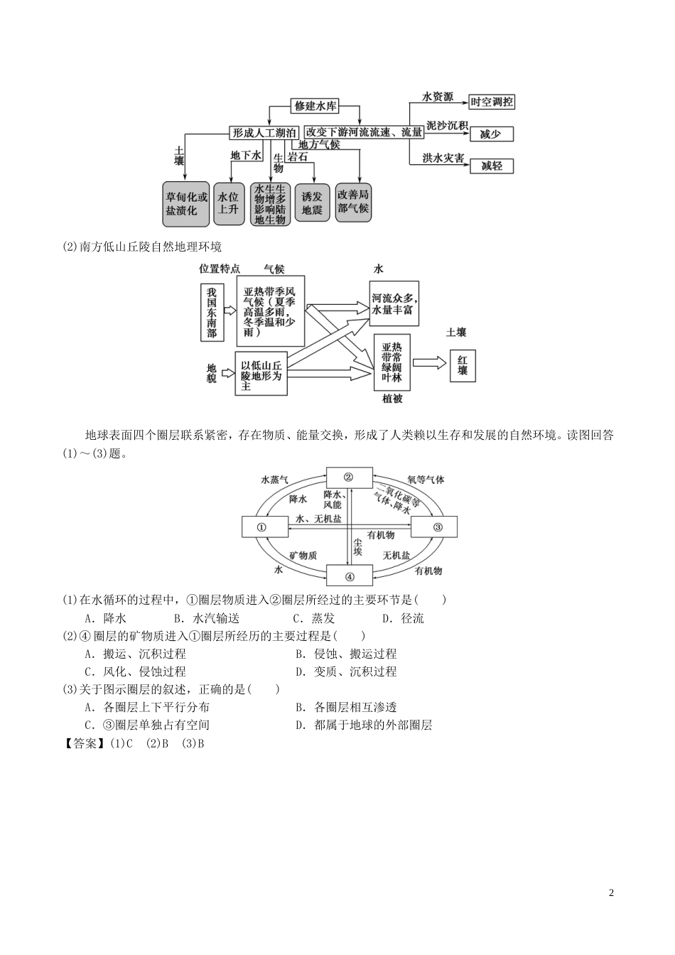高三地理一轮复习最基础考点系列考点自然地理环境的整体性新人教_第2页