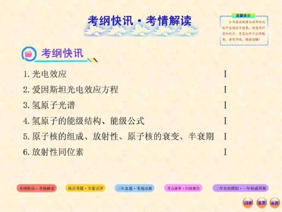 [精]2013高考物理冲刺复习课件专题十九波粒二象性原....ppt文档资料_第2页