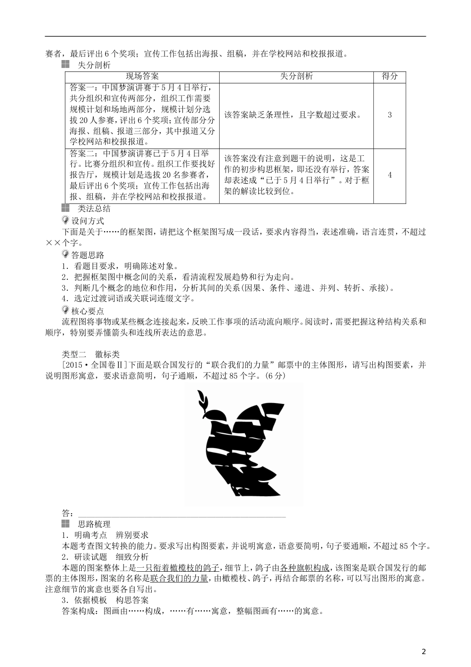 高三语文二轮复习第一部分语言文字运用专题四图文转换讲义[共14页]_第2页