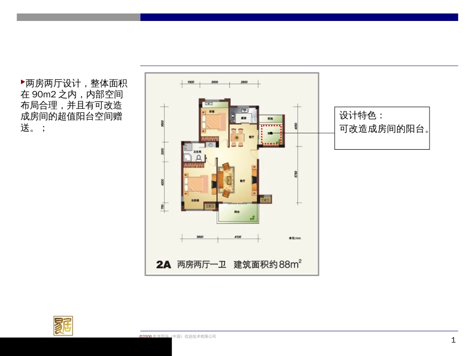 常用房地产户型研究分析ppt 23页_第1页