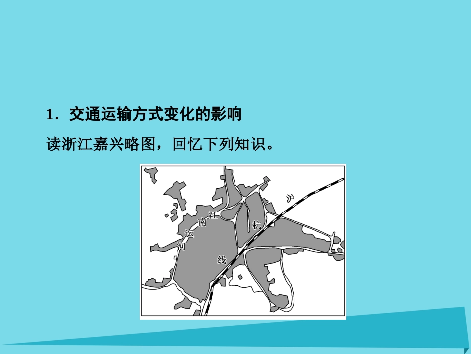 高三地理复习 第二部分 第五章 交通与地理环境 第二讲 交通运输和布局变化的影响课件_第2页