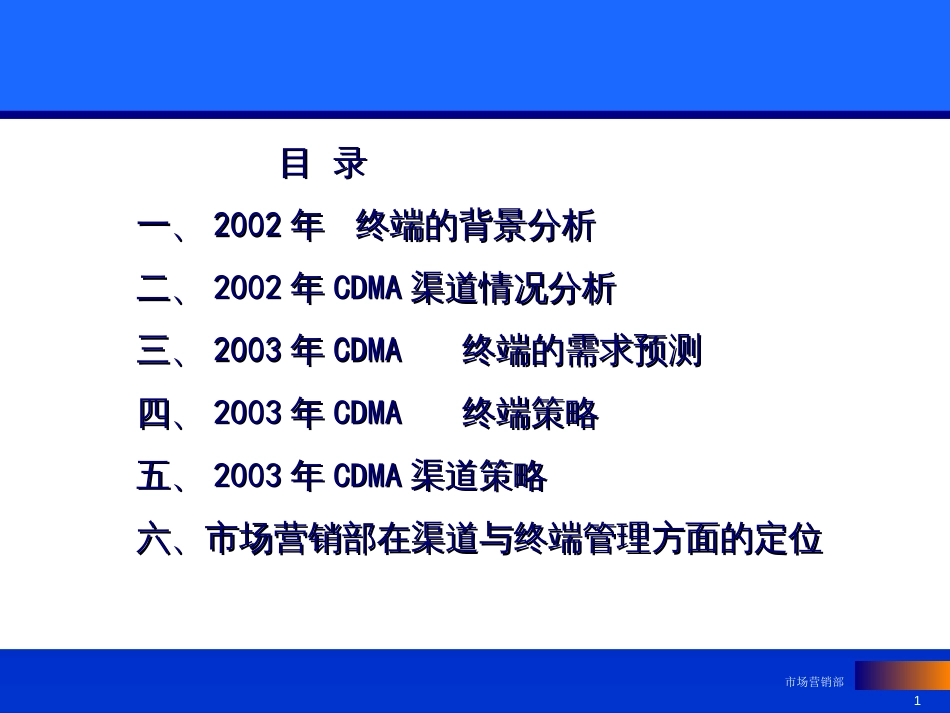 CDMA业务终端与渠道策略_第1页