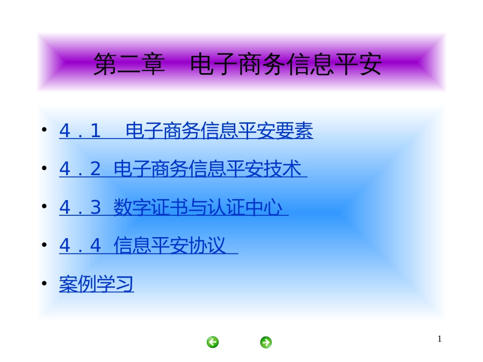 4第四章电子商务信息安全_第1页