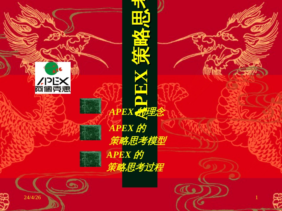 APEX策略思考 培训_第1页