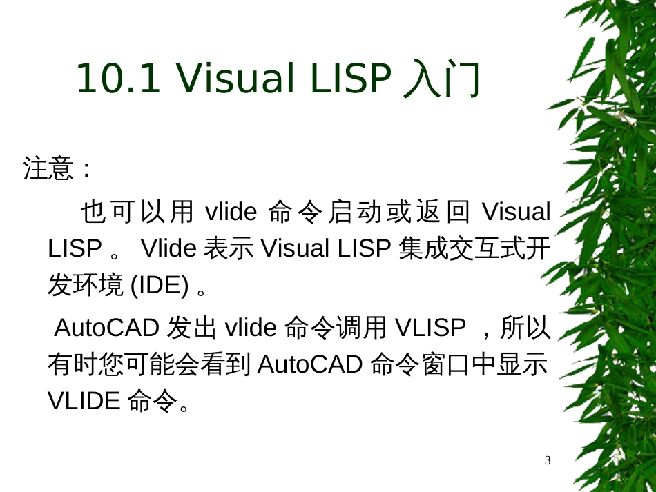 AutoLISP集成化开发环境_第3页