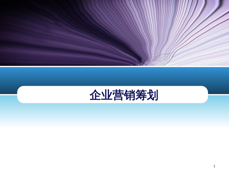 1、企业营销策划_第1页