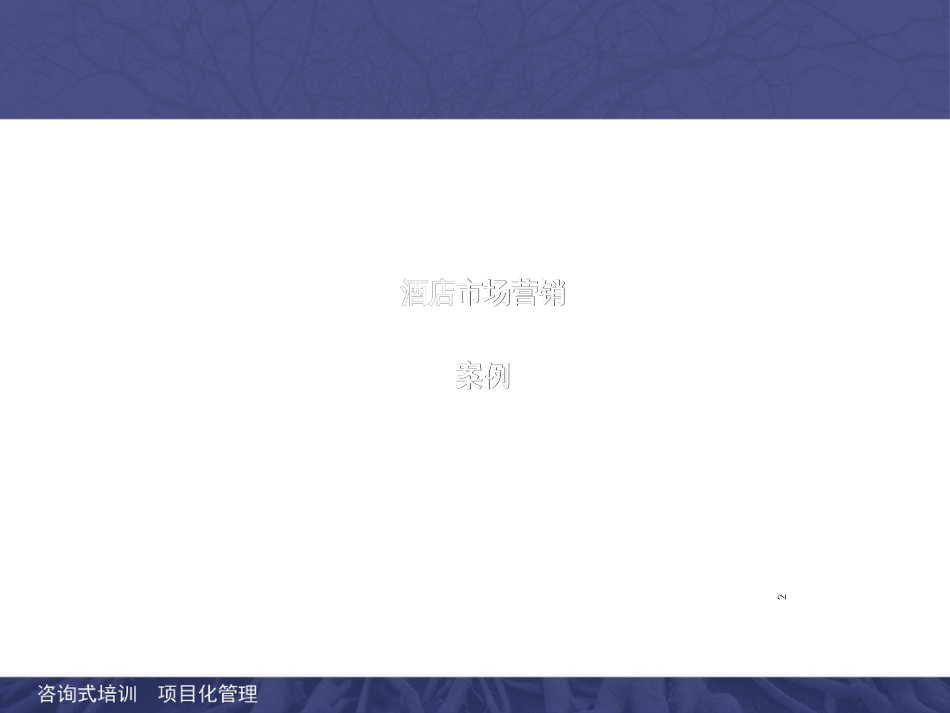 C07酒店营销创新酒店经典营销案例_第2页