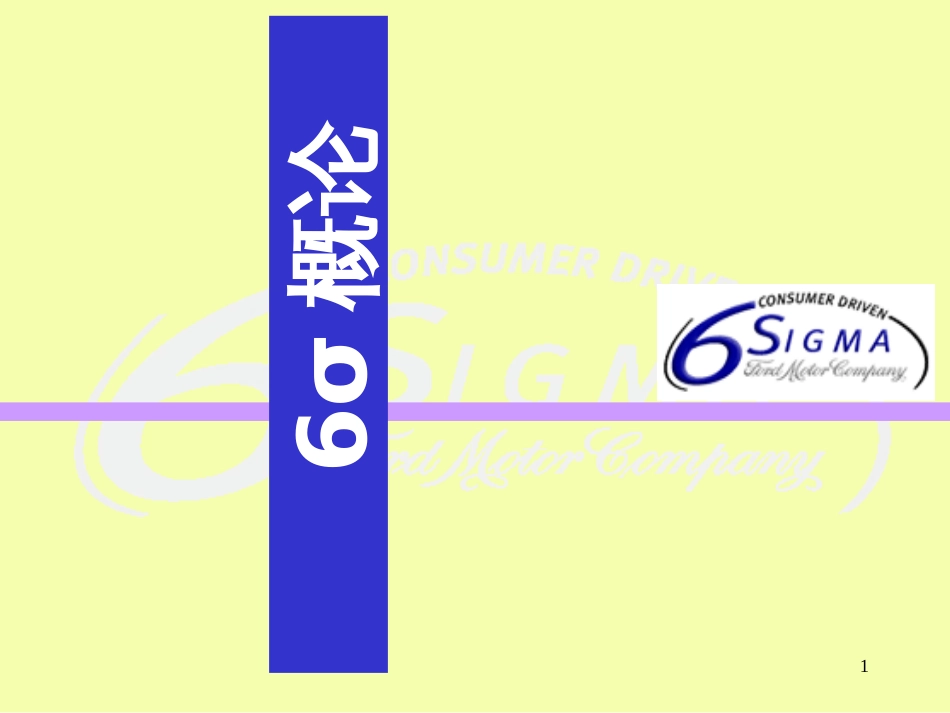 6σ概论概论(1)_第1页