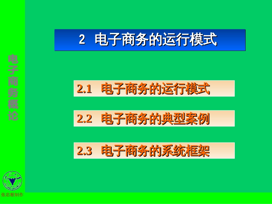 2电子商务的运行模式_第1页
