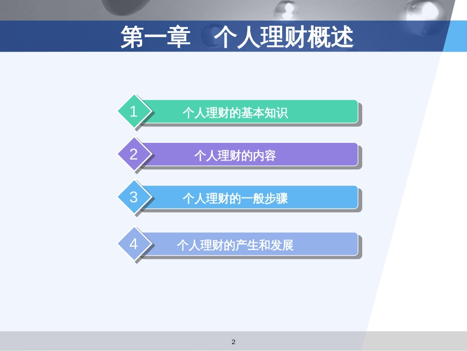 《个人理财》第一章个人理财概述_第2页