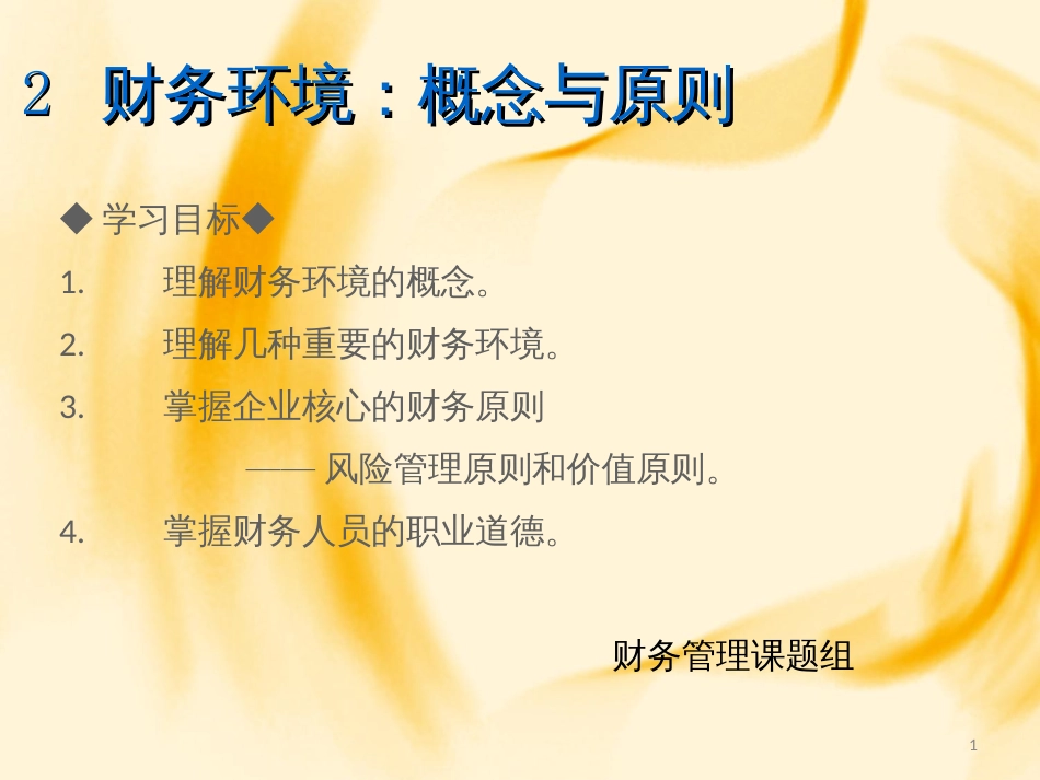 2财务环境概念与原则_第1页