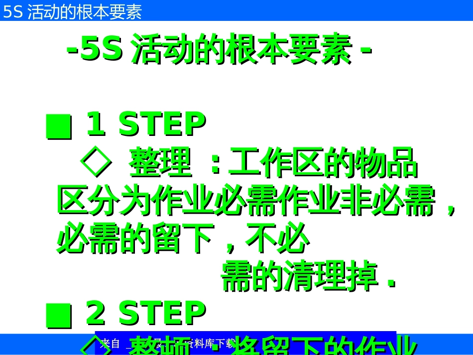 5S活动的基本要素(ppt 6)_第1页