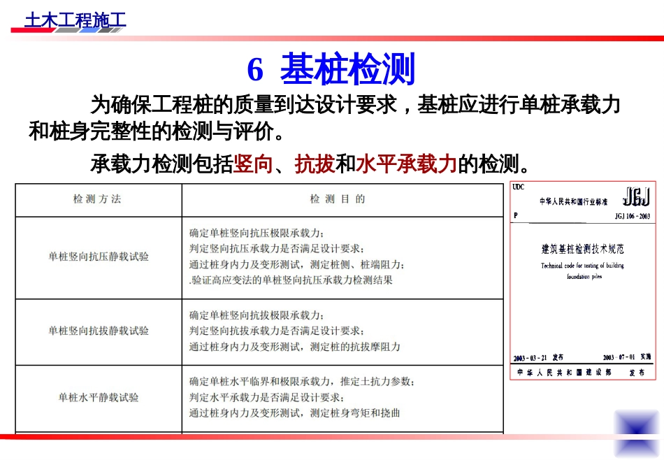 23土木施工基桩检测-23土木施工基桩_第1页