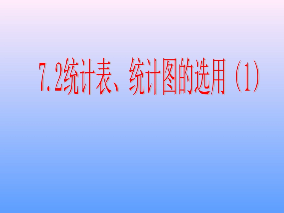 72统计表、统计图的选用课件244444444_第1页