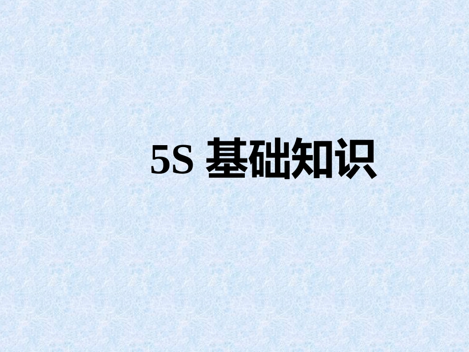 5S-工厂基础知识_第1页