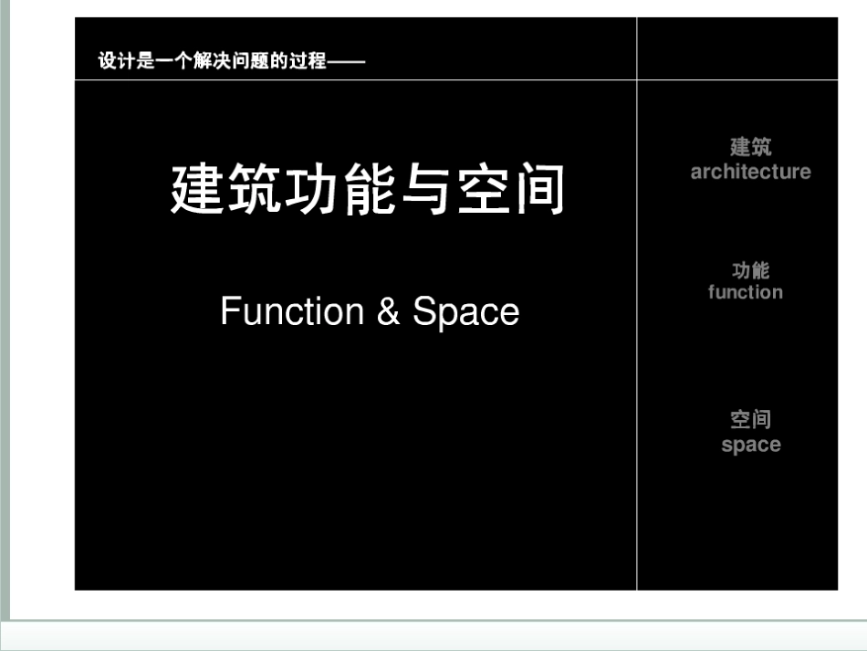 3建筑设计功能与空间_第1页