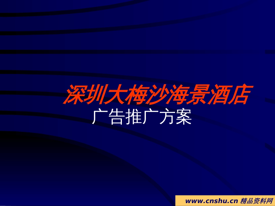 aeb_1028_深圳大梅沙海景酒店广告推广方案_第1页