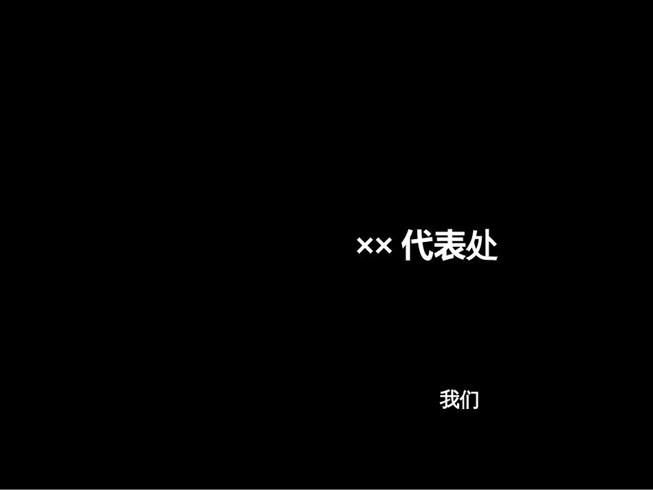 ××代表处管理方案_第1页