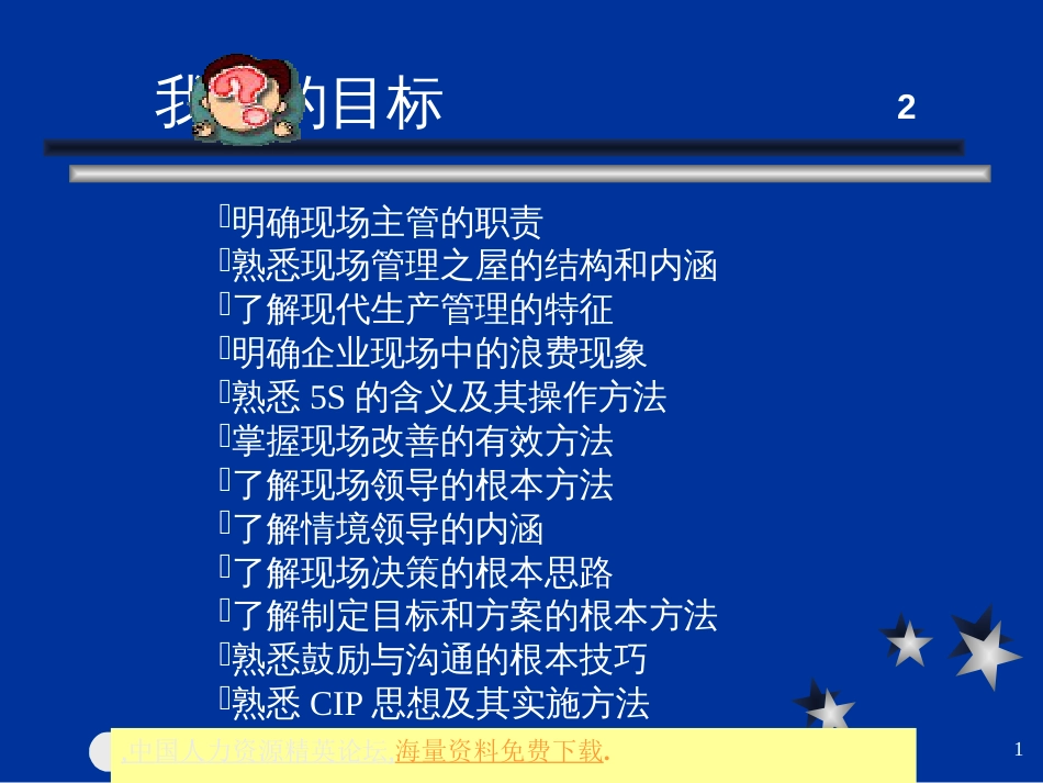 157提升一线生产主管的管理技能(58页)_第1页