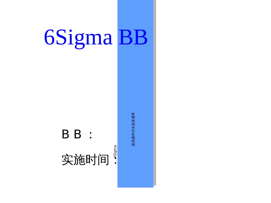 6SIGMA黑带项目_第1页