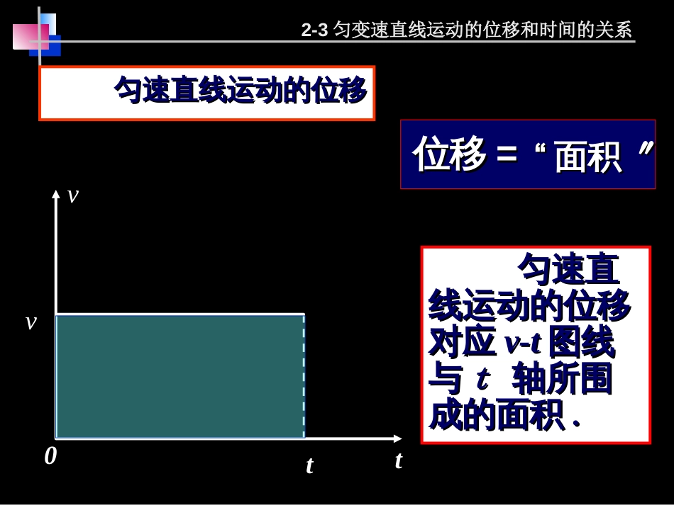 2-3匀变速直线运动的位移和时间的关系_第3页