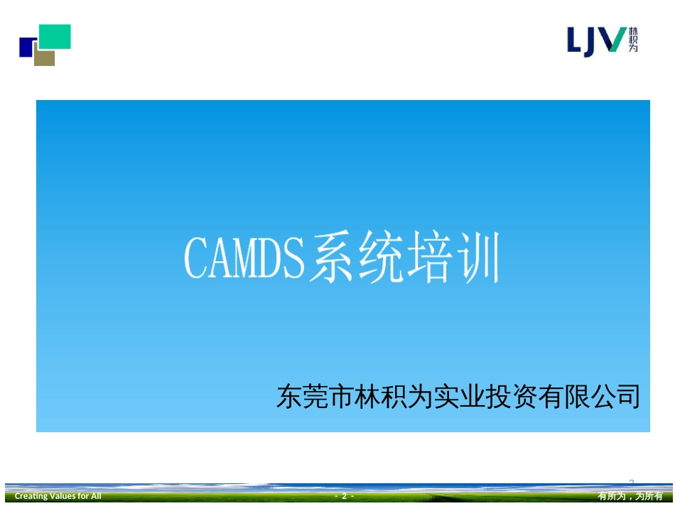 CAMDS培训PPT--林积为_第2页