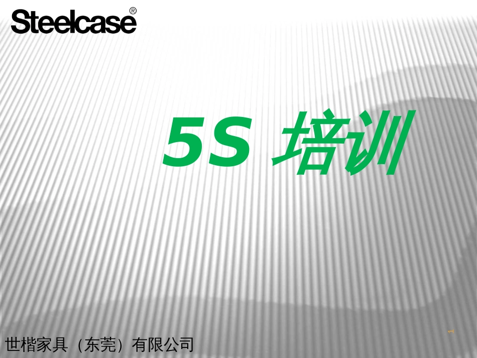 5S培训资料Steelcase_第1页