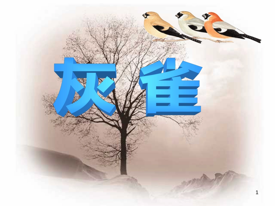 《灰雀》PPT课件_第1页