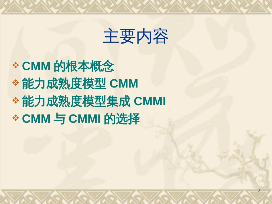 CMM入门培训材料_第2页