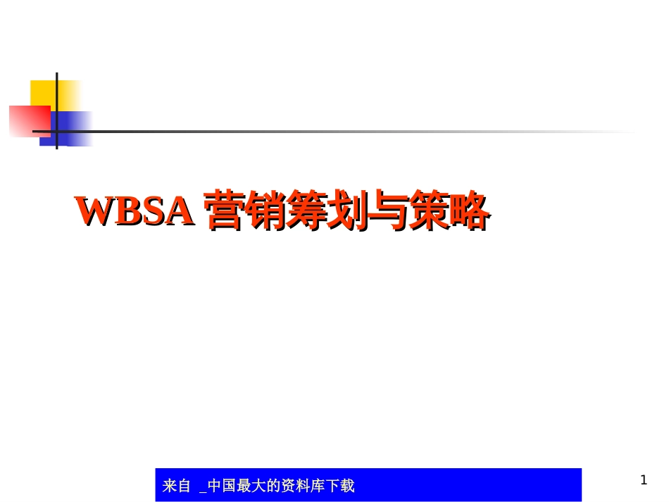 aaw_WBSA营销策划与策略(ppt 55)_第1页