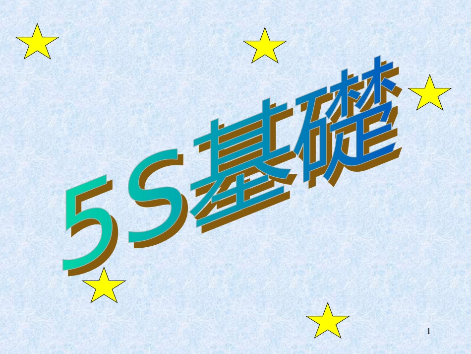 5S基础(王剑)_第1页