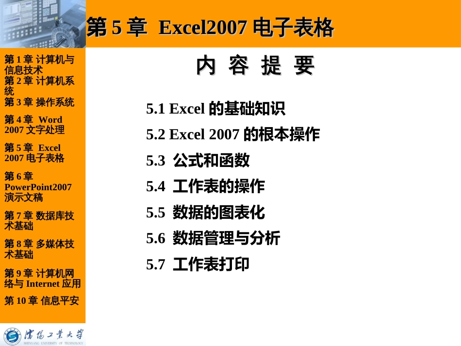 Excel2007电子表格教程_第2页