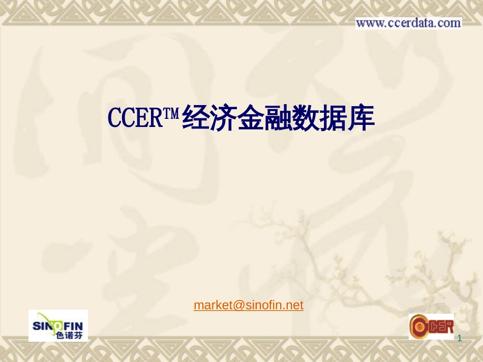 CCERTM经济金融数据库_第1页