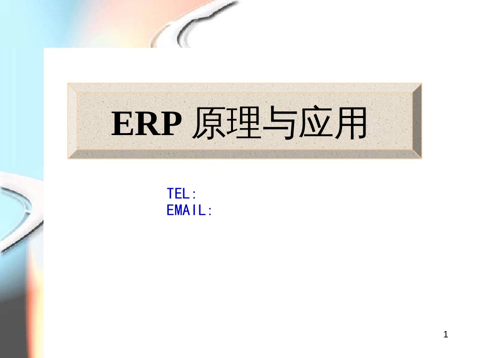 1第一章ERP概述_第1页
