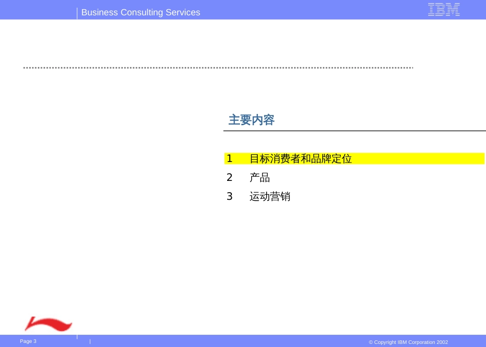 281IBM李宁集团品牌与营销策略_第3页