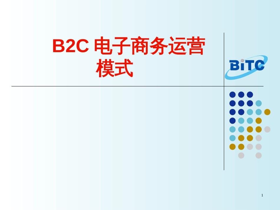 B2C商务模式及运营_第1页